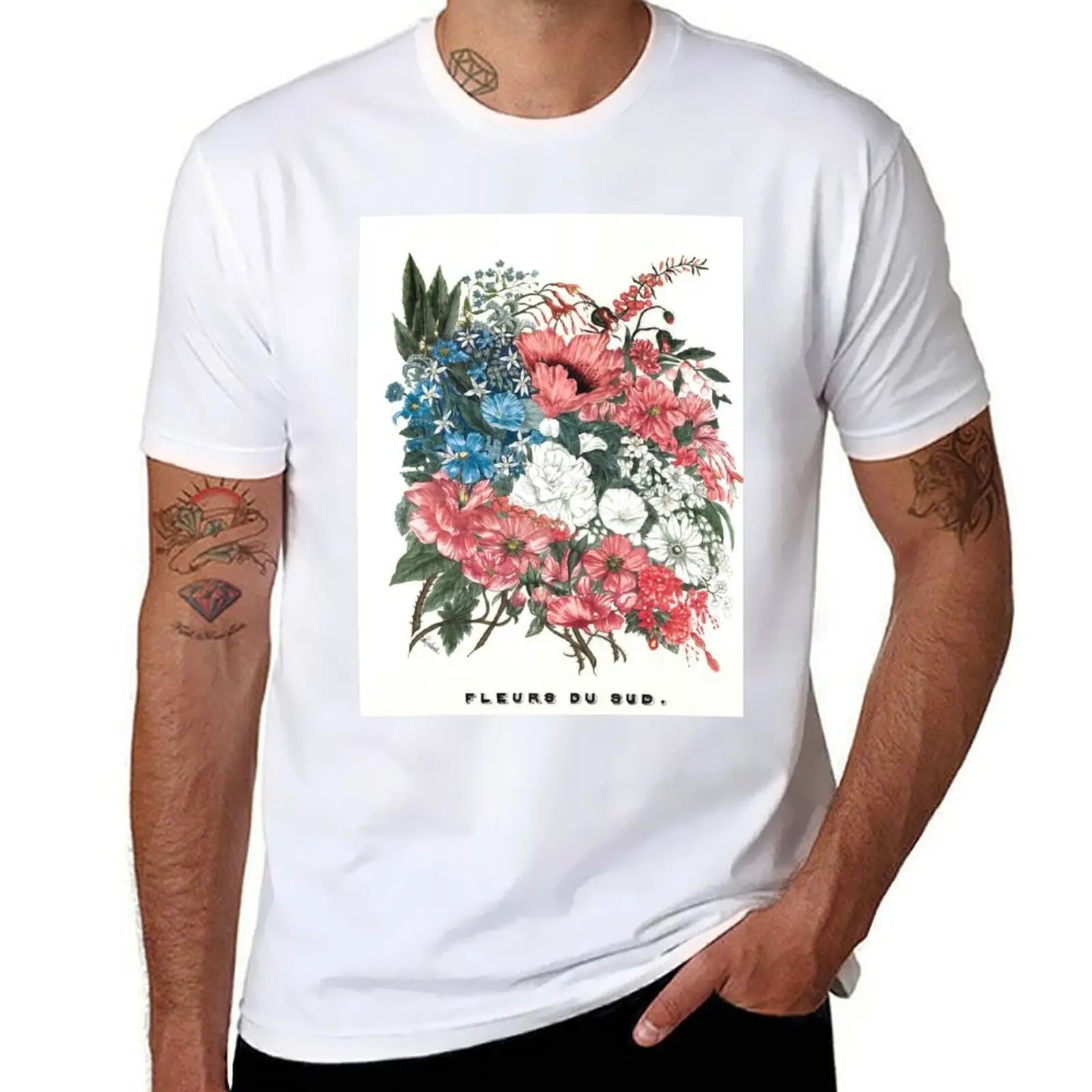 

Flowers of the South T-Shirt men t shirt cotton 100% t shirts for man graphic tees T-Shirt