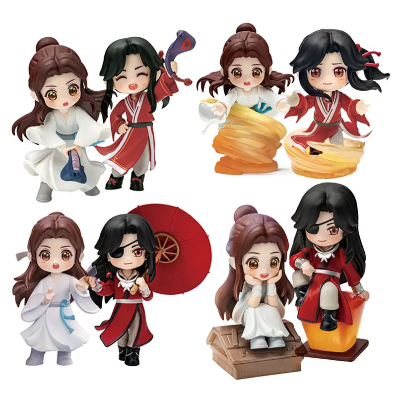 

Genuine Heaven Official's Blessing Hua Cheng Xie Lian San Lang Lucky To Meet You Doll Action Figures Surrounding Ornaments Model