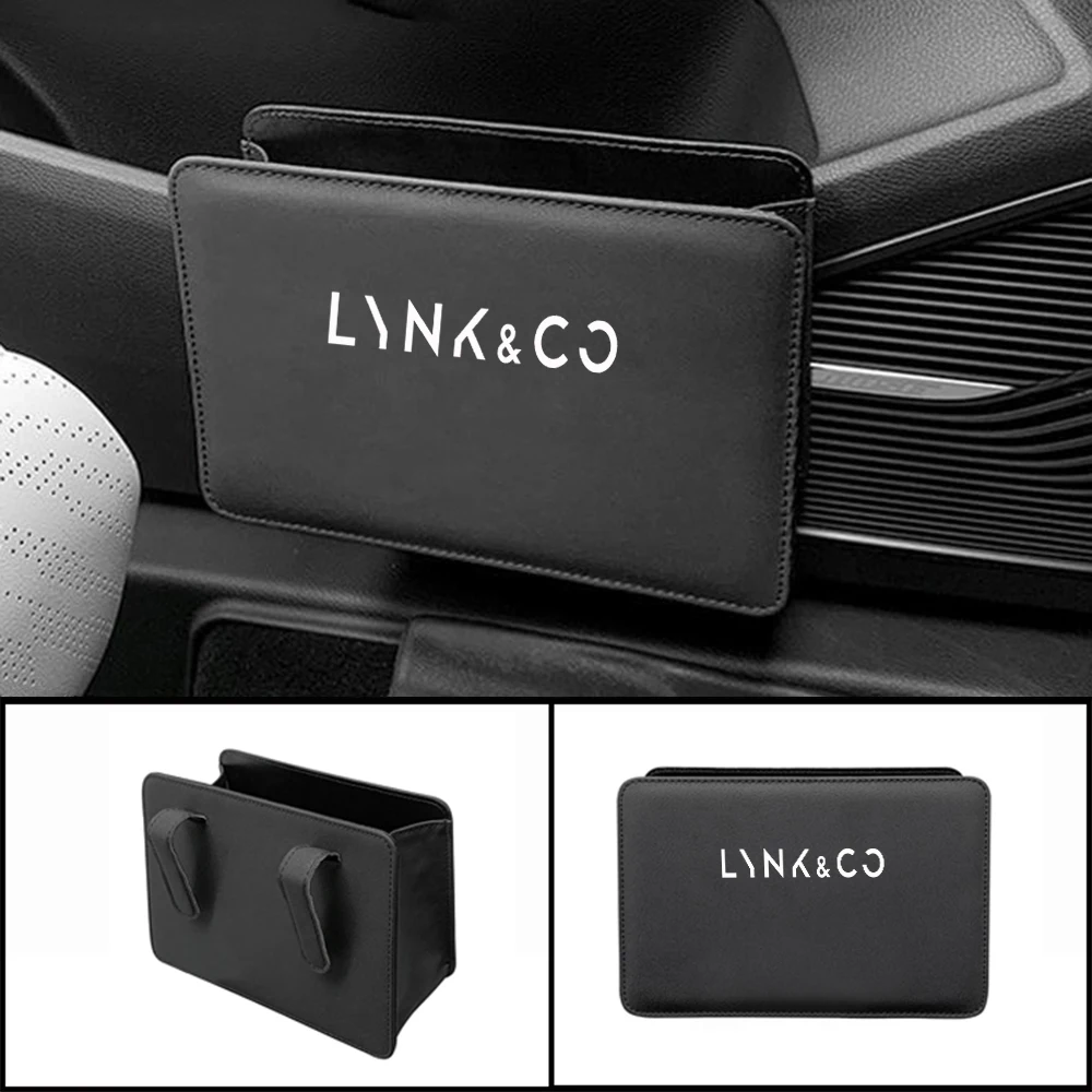 Car Trash Can Collapsible Leak-Proof Storage Bag Backseat with Garbage Bag for Lynk & Co 05 01 02 03 06 Lynk&Co