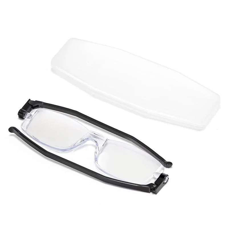 New Folding Reading Glasses 360 °Rotating Lightweight Presbyopic Eyewear Comfortable Women Foldable Reading Eyeglass Mirror Leg