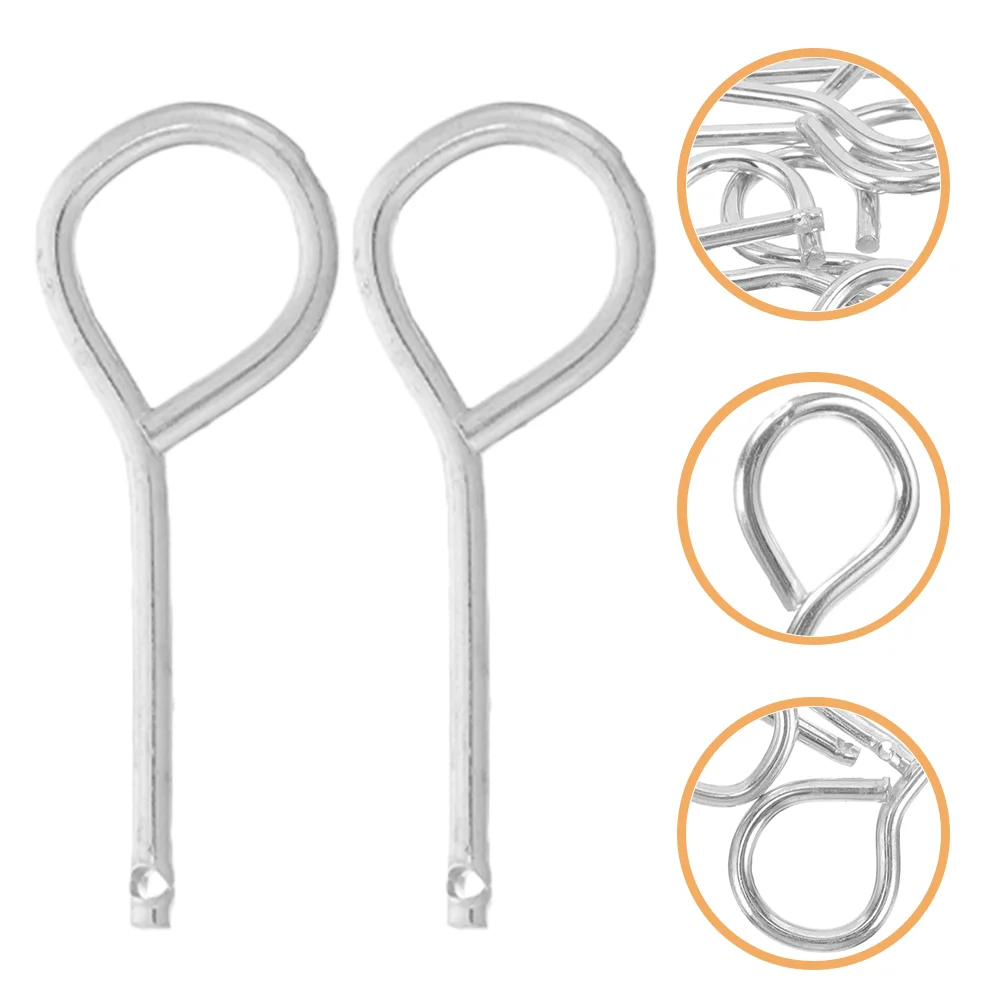 20 Pcs Fire Extinguisher Safety Pin Pull Lock Pins for Extinguishers Equipment Silver Iron