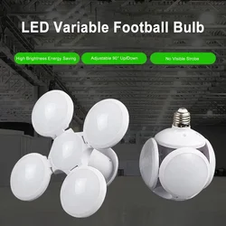 E27 Football Bulb 40W Foldable Ceiling Light Eye Protective Indoor Soccer Lamp for Bedroom Study Living Workshop Garage Kitchen