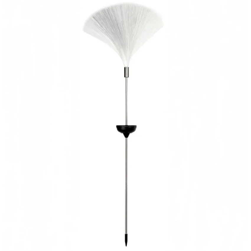 Luci solari da giardino, 7 luci a palo solare in fibra ottica che cambiano colore Decorative per esterni, luce da giardino impermeabile