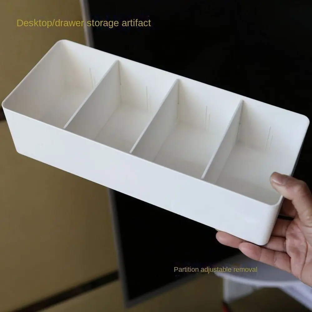 Desktop Storage Box Detachable Partition Remote Control Divided Drawer Storage Box Cosmetic Miscellaneous Items Storage Basket