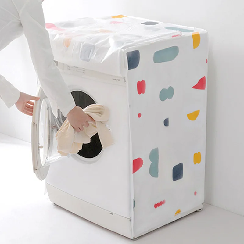 

Водонепроницаемый чехол для стиральной машины PEVA, пылезащитный чехол, полностью автоматический чехол для стиральной машины с пульсатором, пылезащитный чехол на молнии