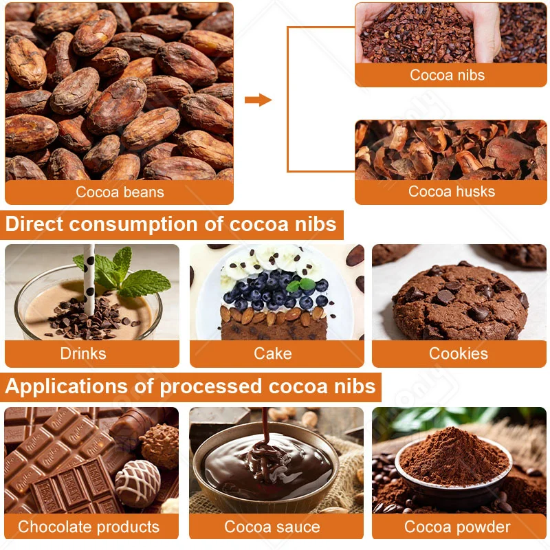 MY Machine Del Chicco Dehull Di Cacao Cocoa Nibs Sheller Cacao Husk Decorticator Cracker and Winnower view 4