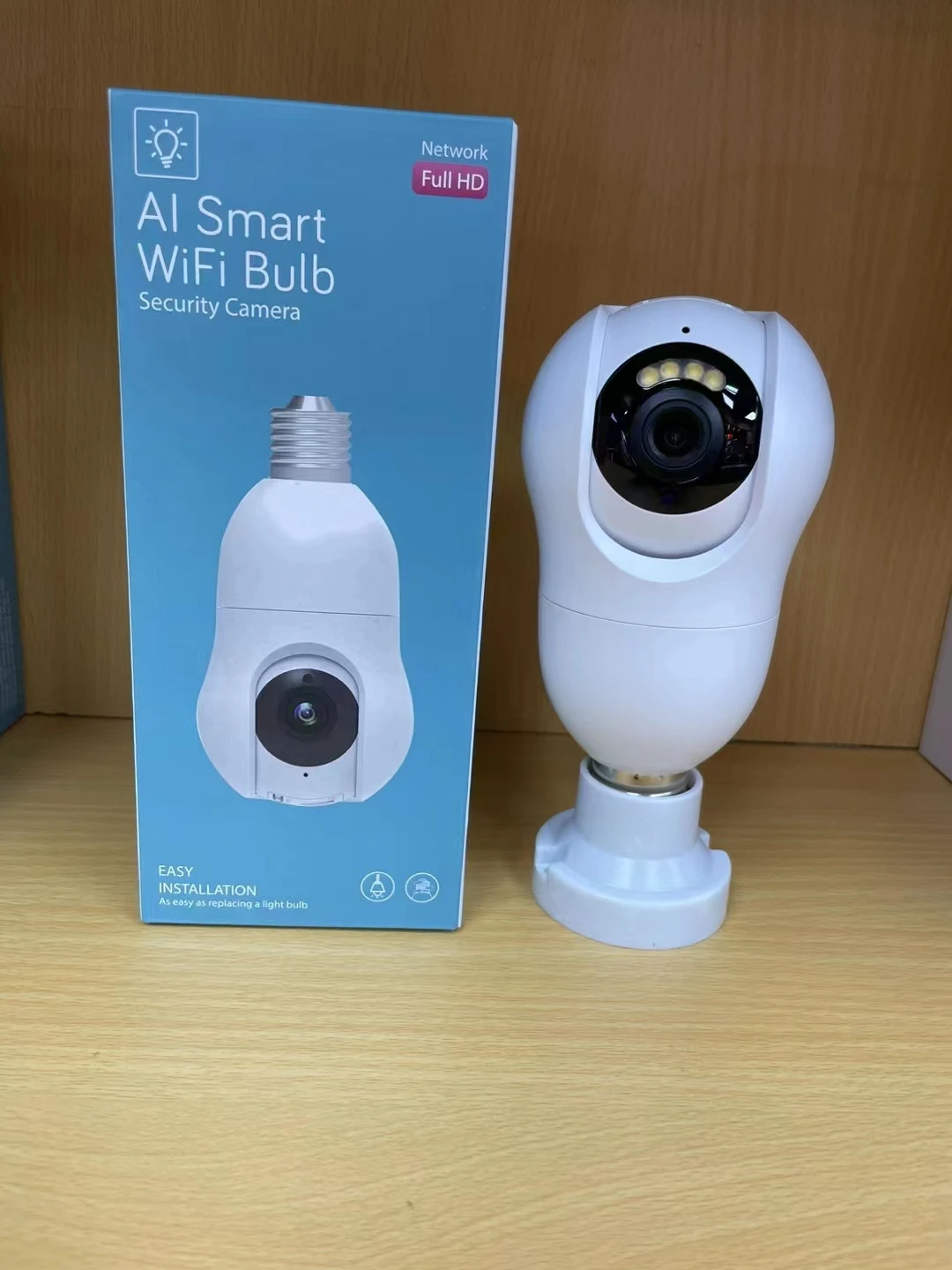 2MP 1080P Tuya/Yoosee E27 Lampkop Socket Draadloze PTZ IP Dome Camera Full Color AI Humanoïde detectie Beveiliging CCTV Monitor