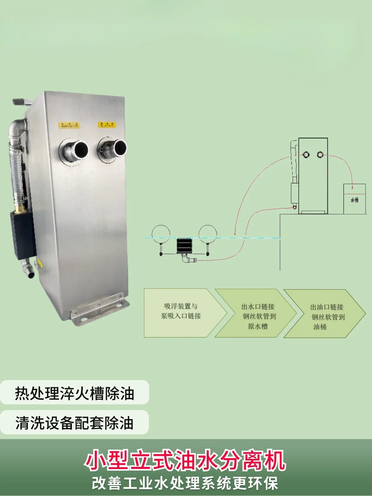 

Namora oil-water separator ultrasonic cleaning supporting oil slick recovery collection industrial Q pot degreasing machine