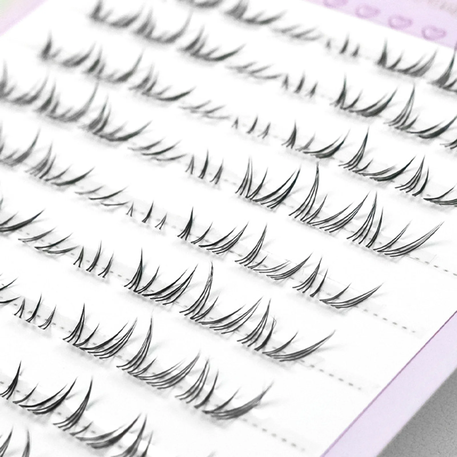 Maga Lash Natural Lower Eyelashes winged Bottom Lash Segmented Clusters cat fox-eye's DIY false Eyelash Extensions