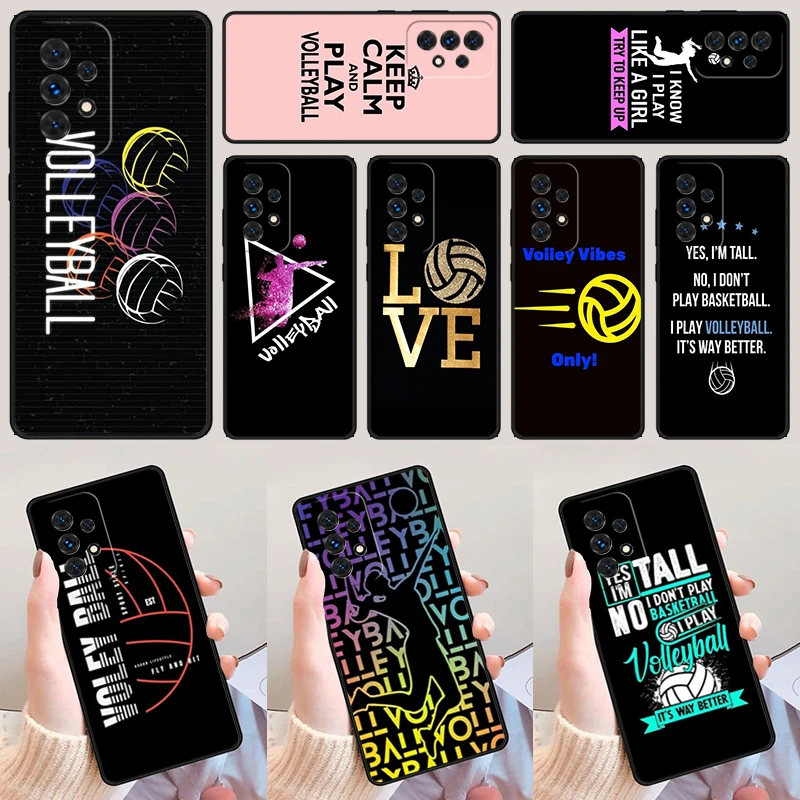 Play Volleyball Ball For Samsung Galaxy A52 A72 A73 A20e A21S A50 A70 A11 A12 A42 A31 A40 A51 A71 A32 A80 A91 Phone Case Cover