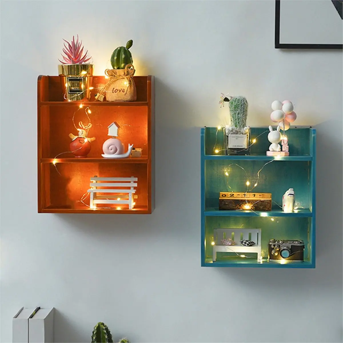 2026 New Wooden Desktop Cup Storage Box Office Supplies Kitchen Real Wood Display Cabinet Mugs Retro Organizer Rectangular Ape A