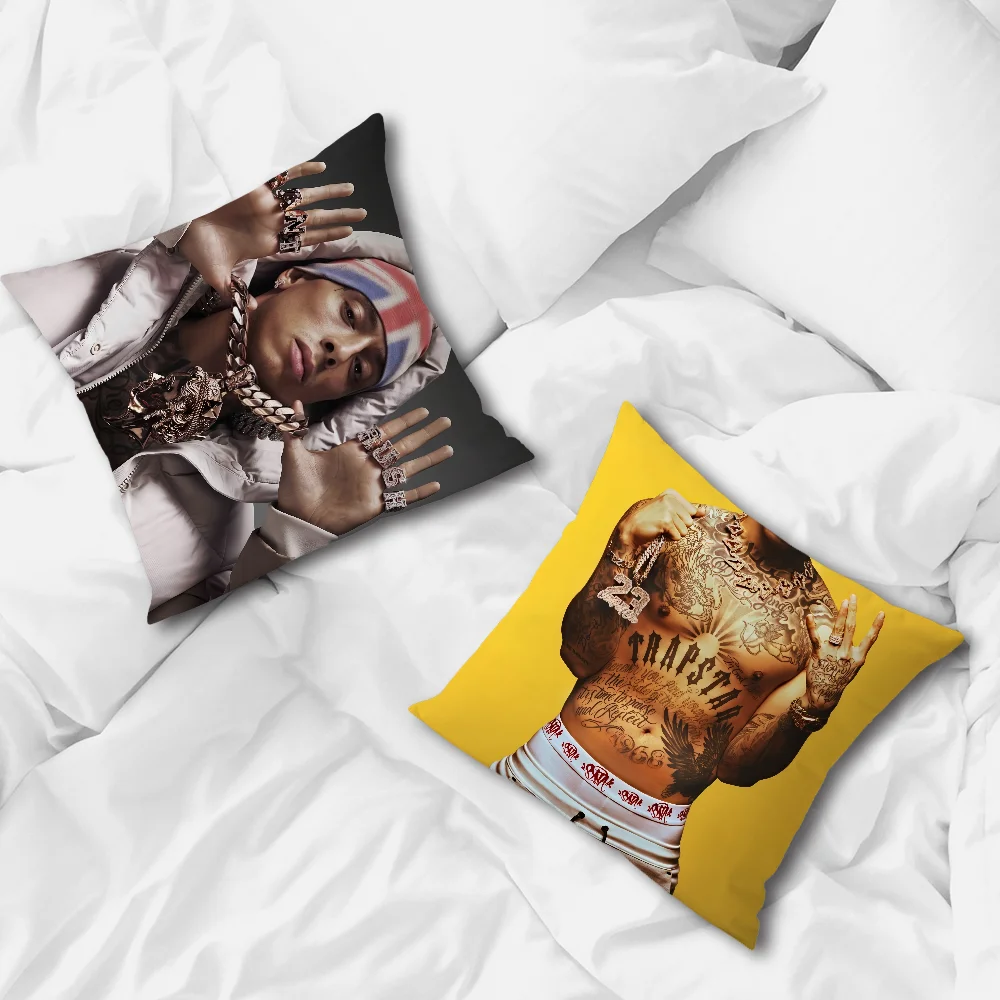 Центральный цей, Великобритания, рэпер, чехол для подушки, домашний диван, гостиная, офис, кофейня, автомобиль, наволочка