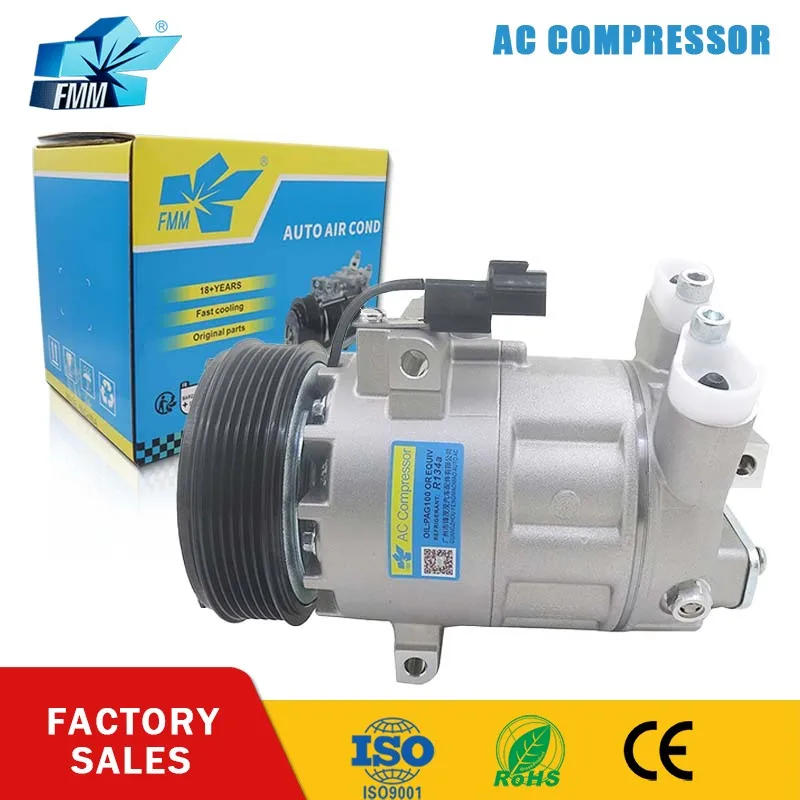 

FMM VCS14 Air Conditioning AC Compressor for Geely Ponton X70 01725235 T62814A 12v
