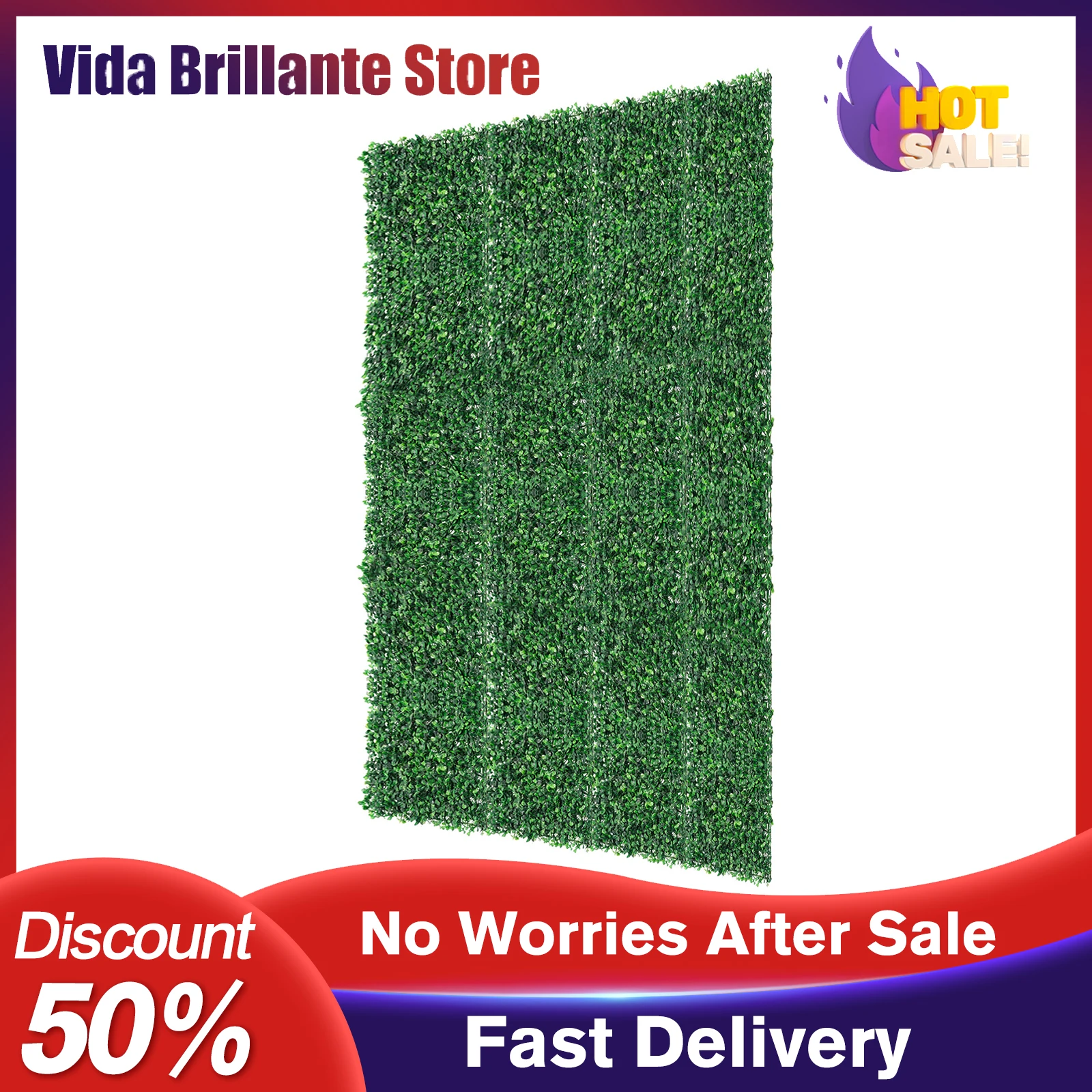 

Искусственная изгородь-панель из травы, 12 шт. в комплекте, 40x60 см, высокая плотность, 308 стеблей, матовая панель из ПЭ материала, для декора дома и сада