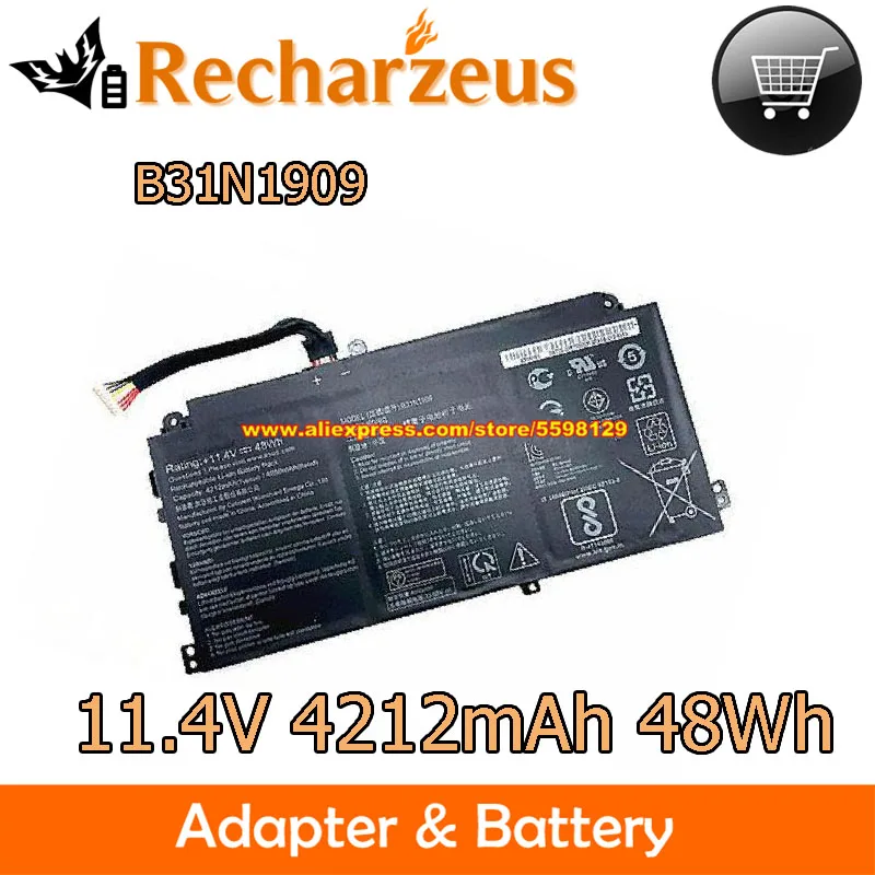 11.4V 4212mAh 48Wh Battery B31N1909  For ASUS ExpertBook P2 P2451 P2451FA P2451FB EB0096R EK0029R EK0229T EK0174 EK0047 EK0335R