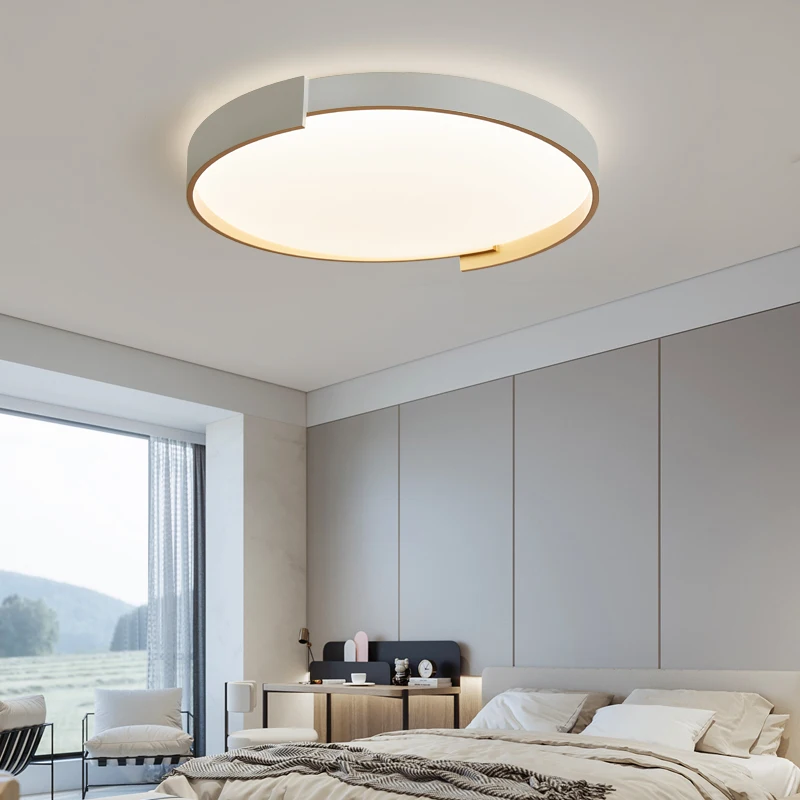 

Nordic Creative Round Recessed Led Ceiling Lights Modern Minimalist Living Room Bedroom Light Eye Protection Children's Lamps