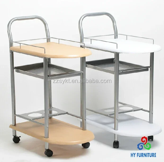 2026 Rolling cart hotel furniture kitchen trolley cart wooden storage wholesale