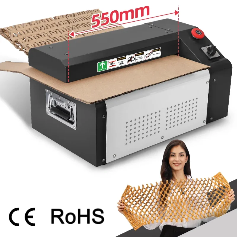 

550mm Competitive Eco-friendly Recyclable Carton Box Cardboard Shredder for Small Business Online Seller Packing Goods
