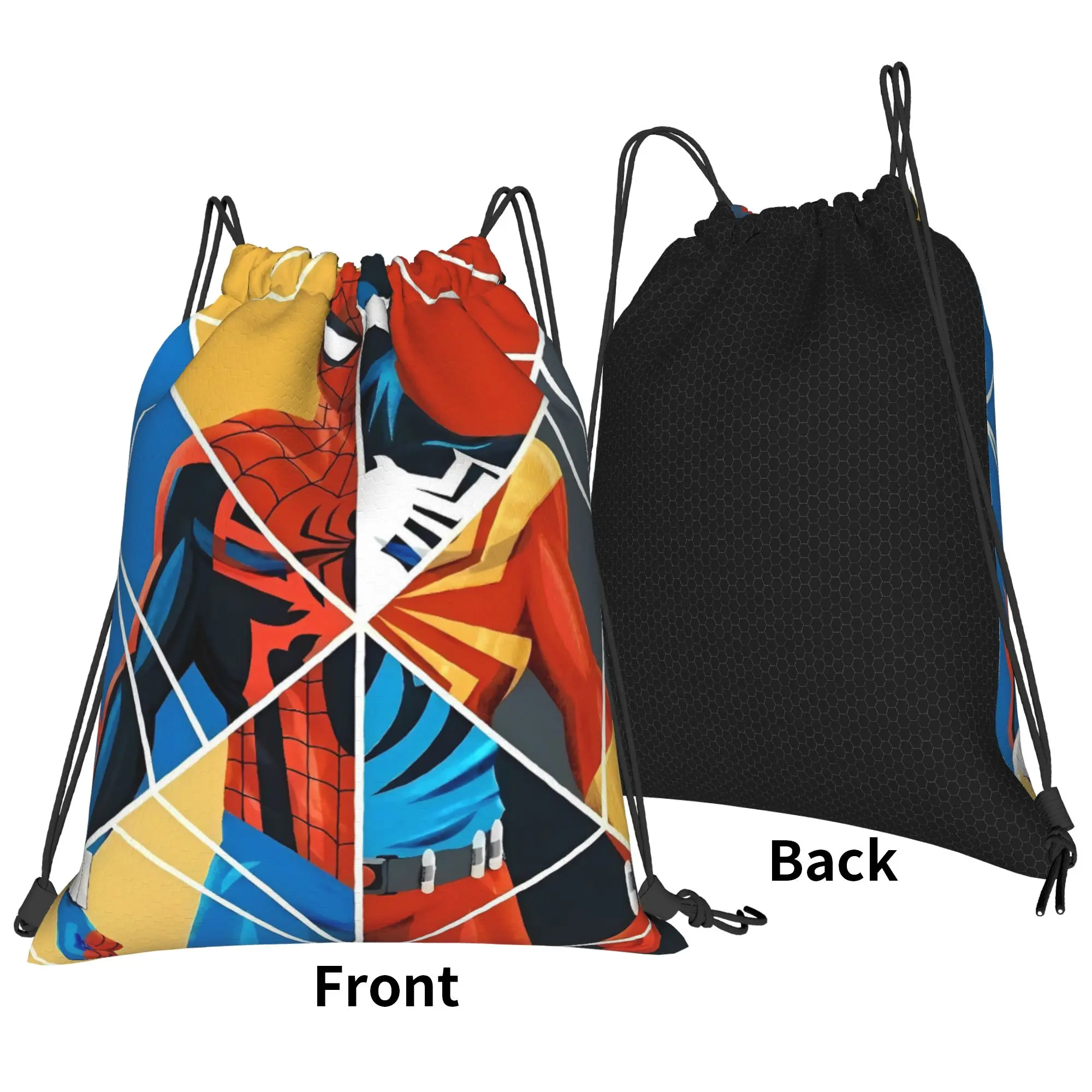 Drawstring Bag S-Spiders Heroes Backpack  Folding Folding Travel Sackpack String Bags For Men