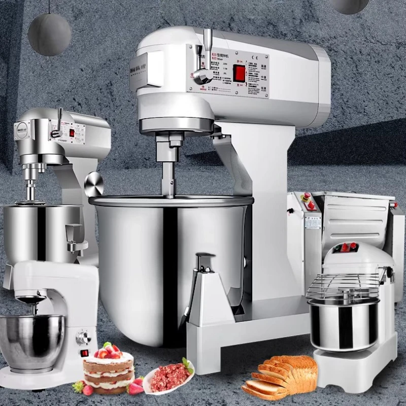 

Commercial Fully Automatic Dough Mixer: Food Mixer, Egg Beater, Cream Whipping Machine, 10kg Mixer with Whisk Attachment JT40