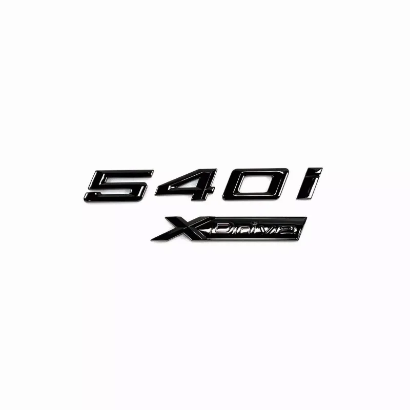 

2Pcs for 5 Series New Style Gloss Black Emblem 530i 540i +XDrive Number Letters Rear Trunk Badge