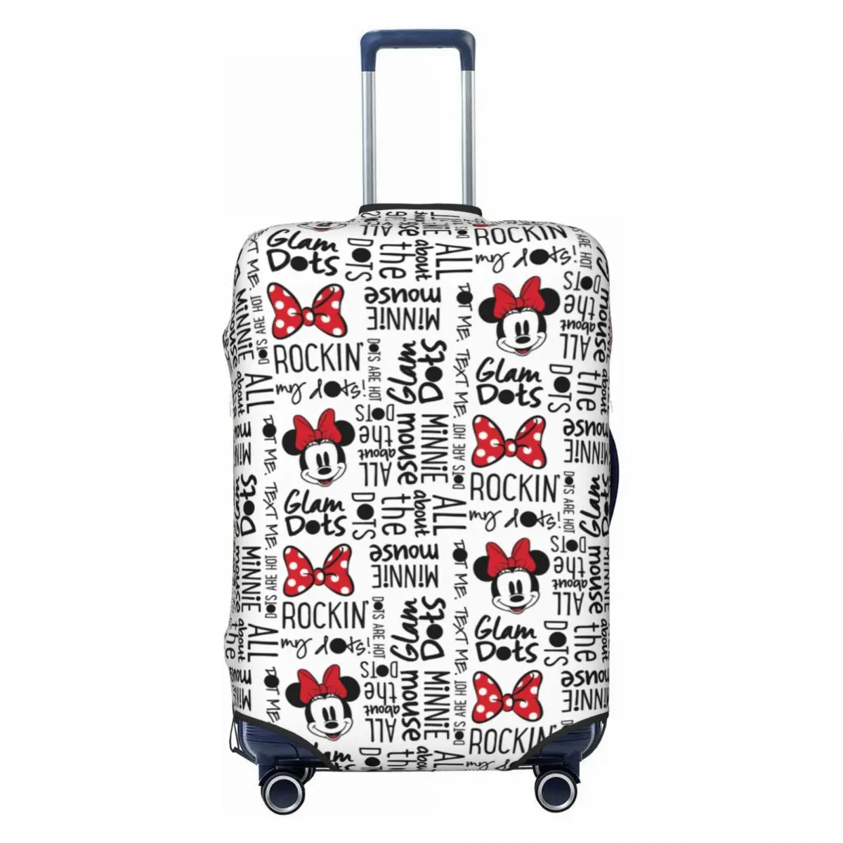 Personalizado Mickey Mouse Bagagem Capa, Bonito Suitcase Protector, Cobre Terno para 18-32"