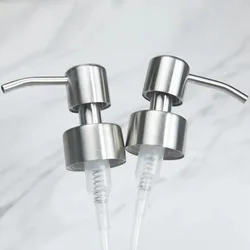 304 Stainless Steel Hand Liquid Soap Pump Dispenser Head Nozzle for Bathroom Kitchen Foam Soap Shampoo Dispenser Accessories 1Pc