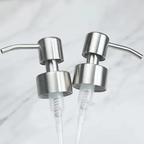 304 Stainless Steel Hand Liquid Soap Pump Dispenser Head Nozzle for Bathroom Kitchen Foam Soap Shampoo Dispenser Accessories 1Pc