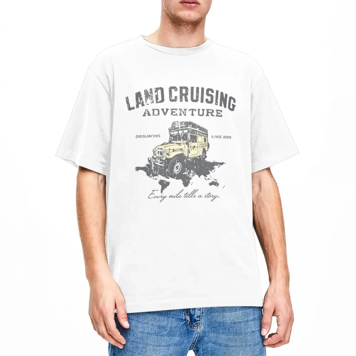 Overland Land Cruse 80 Off Road Outfits T-Shirt for Men Women Landcruising Adventure Casual Cotton New Arrival Tees