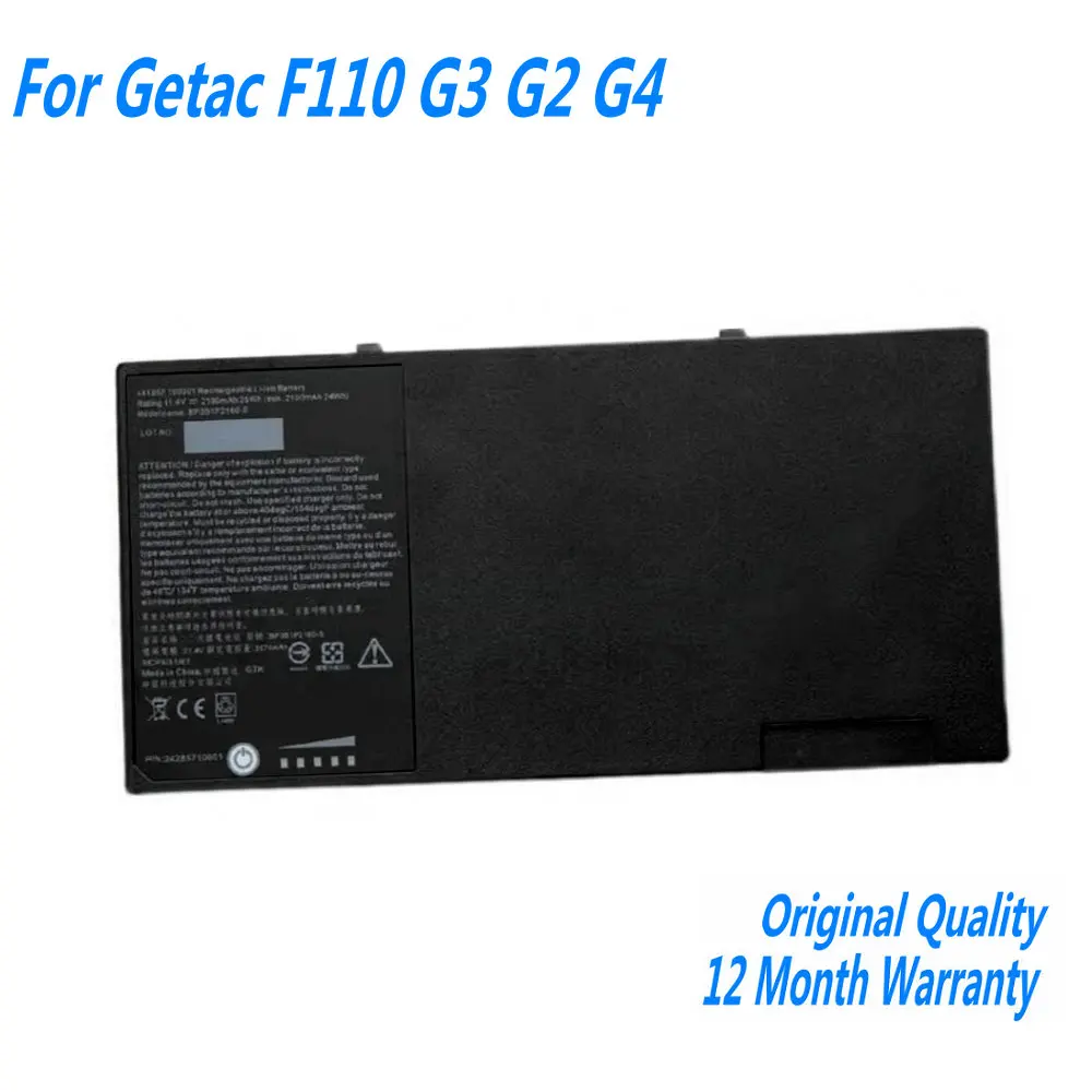 

NEW BP3S1P2160 BP3S1P2160-S Laptop Battery For Getac F110 G2 G3 G4 Series G8M3X2 441857100001 P/N:24285710000 11.4V 2160mAh