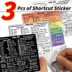 For Windows PC Computer Reference Keyboard Shortcut Stickers Adhesive Transparent Decal For Macbook OS Laptop Desktop Shortcuts