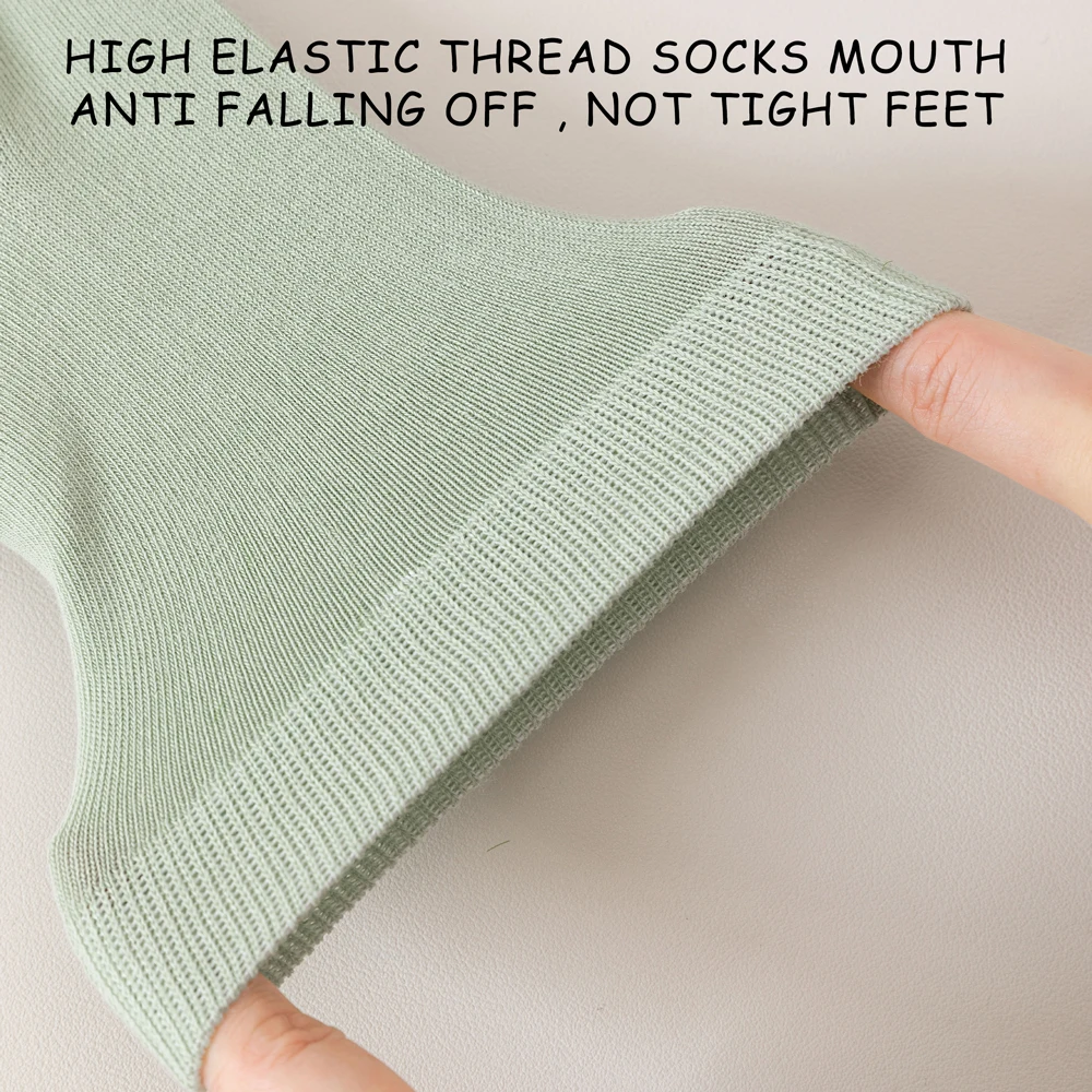 1/3 Paar feuchtigkeitsspendende Socken für Frauen, rissige Fersenbehandlung mit Rosenöl, weichmachende Pflege, Silikongel-Pad, Baumwoll-Crew-Socken – Detail 18