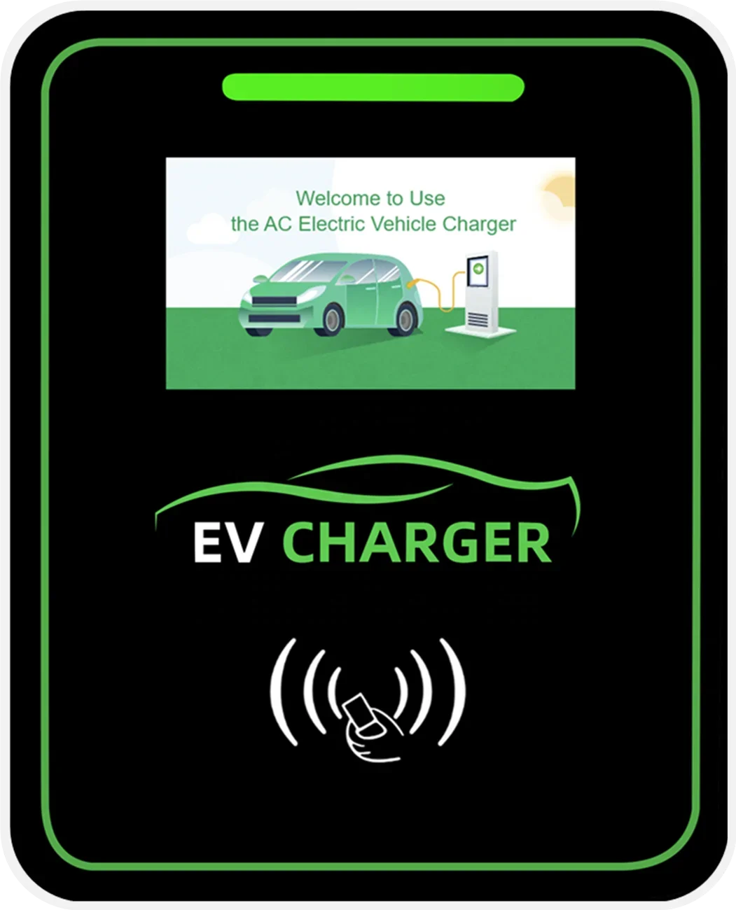 Estação de carregamento do carregador do carro, montado na parede, monofásico, trifásico, 7kW, 11kW, 22kW, CA, Gbt, tipo 1, tipo 2, EV