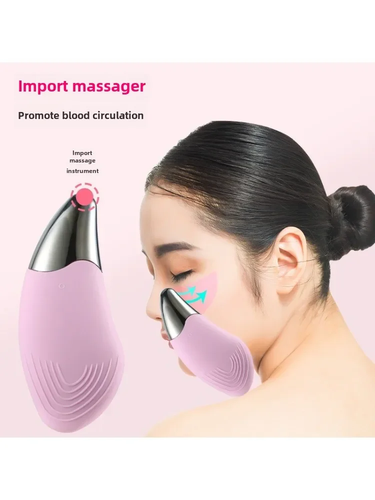 Dispositivos de limpeza facial alimentados, escova elétrica de limpeza facial, purificador ultrassônico da pele, vibrador de silicone, ferramenta de cuidados com a pele