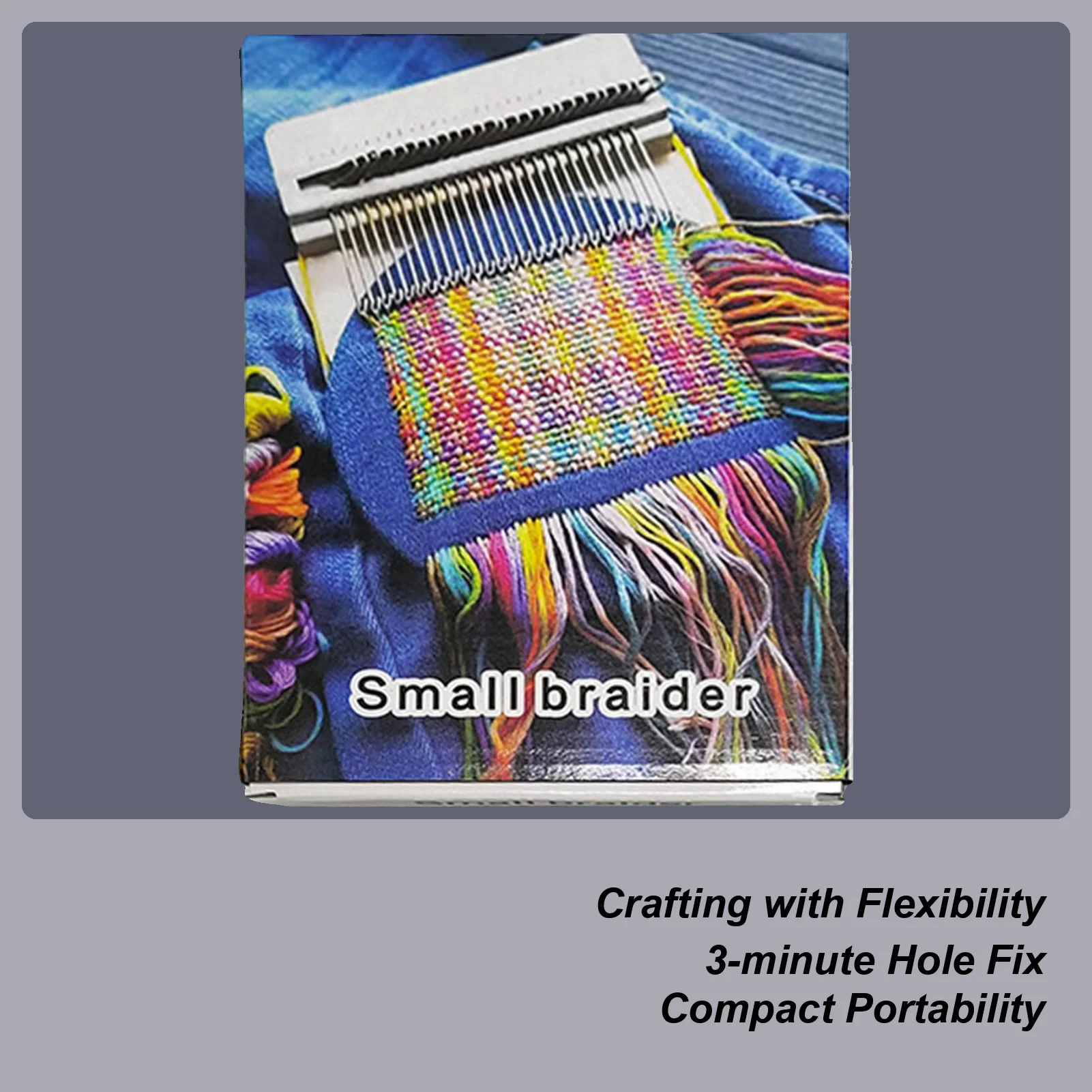 

Portable Patch Maker Kit Knit Patch tool Weaving Tool Accessories Beginner Knitting Kit for Mothers Sewing Sock Fabric Cloth