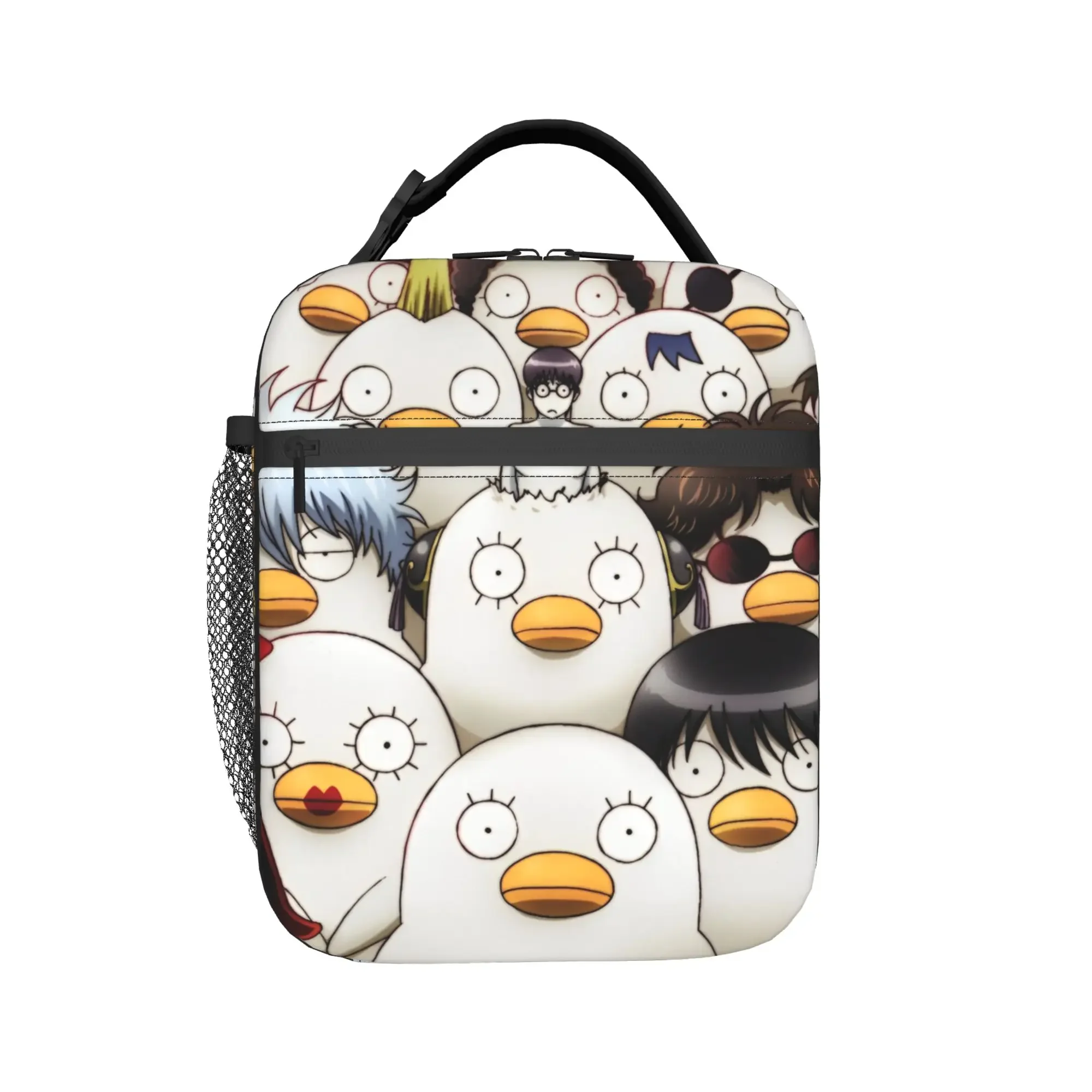 Gintama Insulated Lunch Bag Cooler Bag Reusable,Meal Container Science Fiction Comedy Portable Tote Lunch Box Food Handbags
