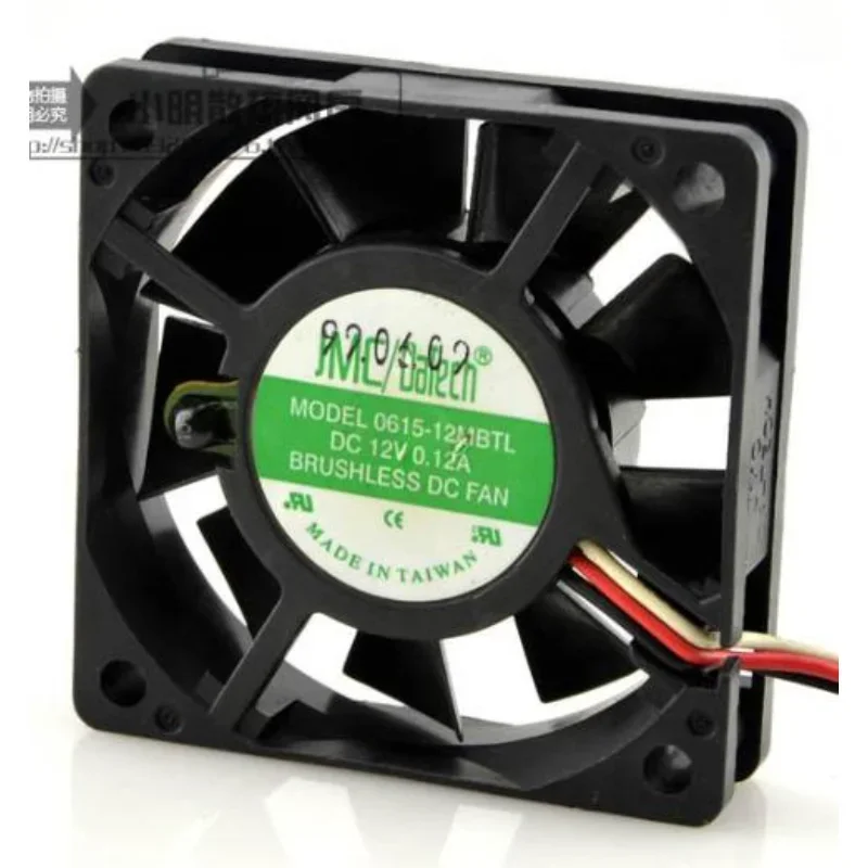مروحة تبريد جديدة لـ JMC 0615-12MBTL 12 فولت 0.12A مروحة التحكم في درجة الحرارة 6015 مروحة كروية مزدوجة 60 × 60 × 15 ملم