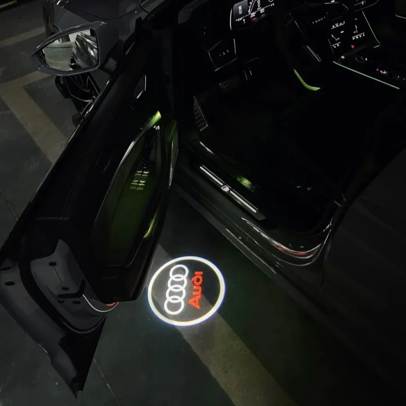 

2Pcs Car Door LED HD Welcome Lamps Courtesy Shadow Logo Light for Audi Sline Quattro A1 3 A5 A6 A7 A8 TT Q1 Q2 Q3 Q5 Q6 Q7