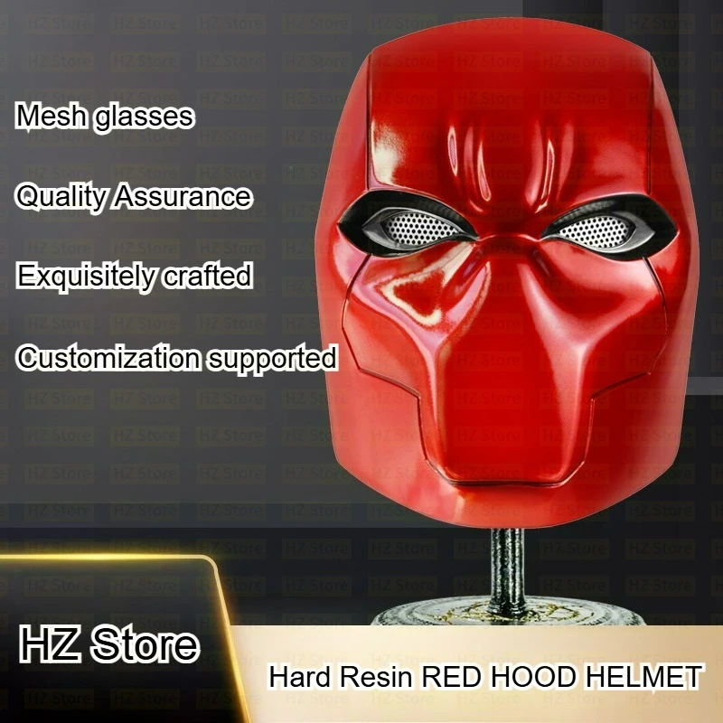 

Шлем с красным капюшоном, маска супергероев для косплея для мужчин, шлем из смолы, маски на Хэллоуин, карнавальный маскарадный костюм для взрослых, маски для лица