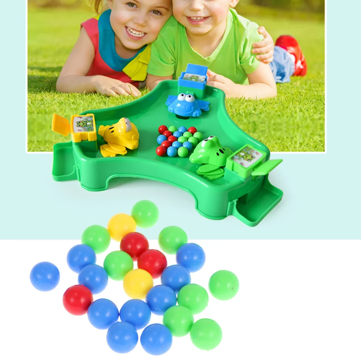 Game Replacement Balls Plastic Colorful Games Beads Compatible for Hungry Hippos Swallowing Beads Game Toy (Random Color)