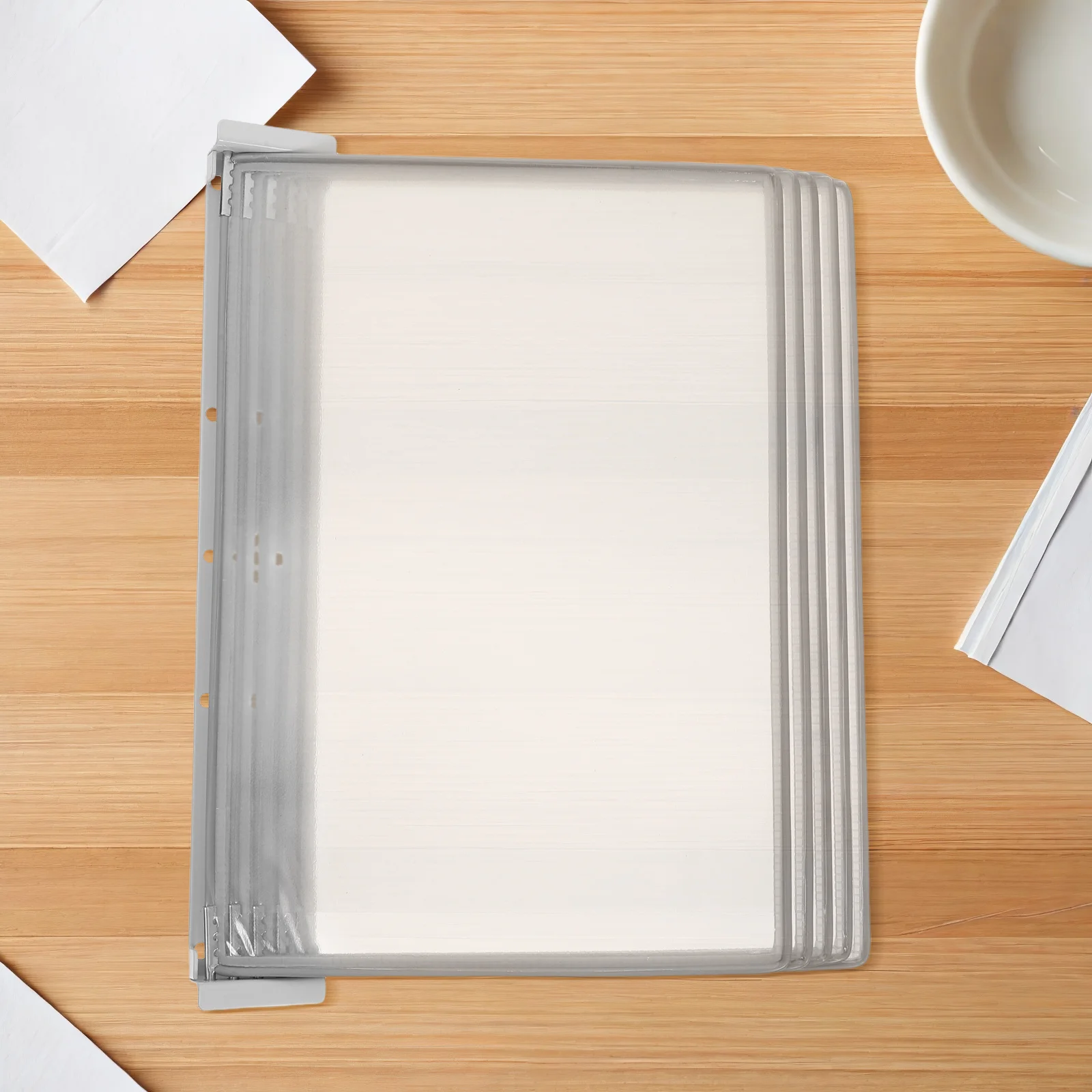 Wall Organizer A4 Wall-Mounted Document Holder Space Saving Iron Pvc Modern Design For Office Classroom Wall File Rack