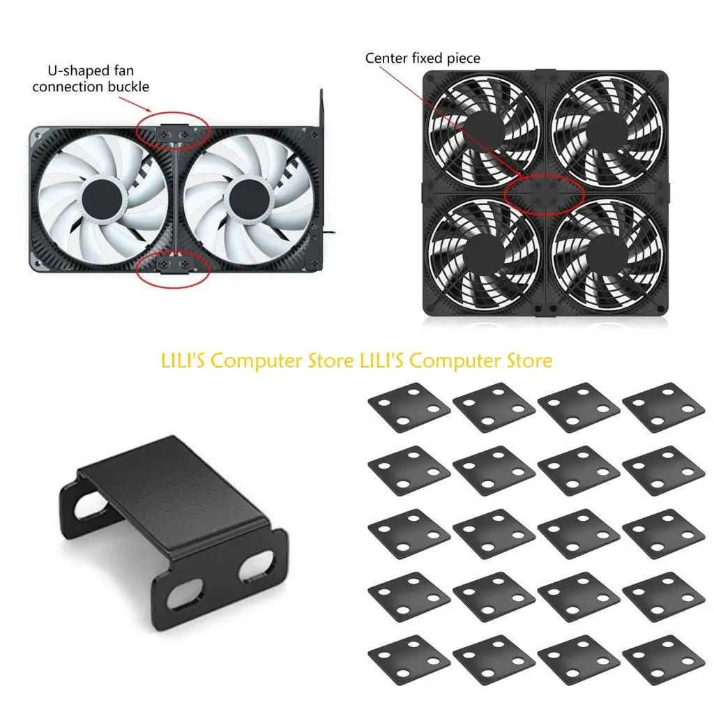 

A52B 10 Pairs 4 Hole Fan Parallel Buckle Connection Parallel Buckle Fixed Buckle