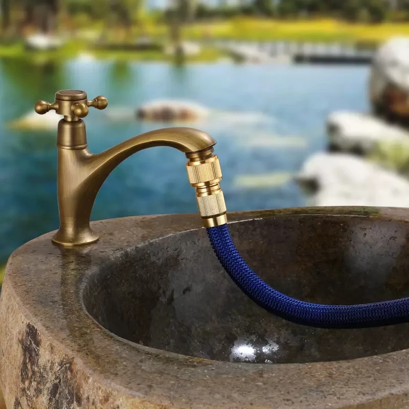 Single Cold tap Antique Brass Deck Mounted Basin faucet cold faucet Single Cold Basin Faucet Out door  Faucet