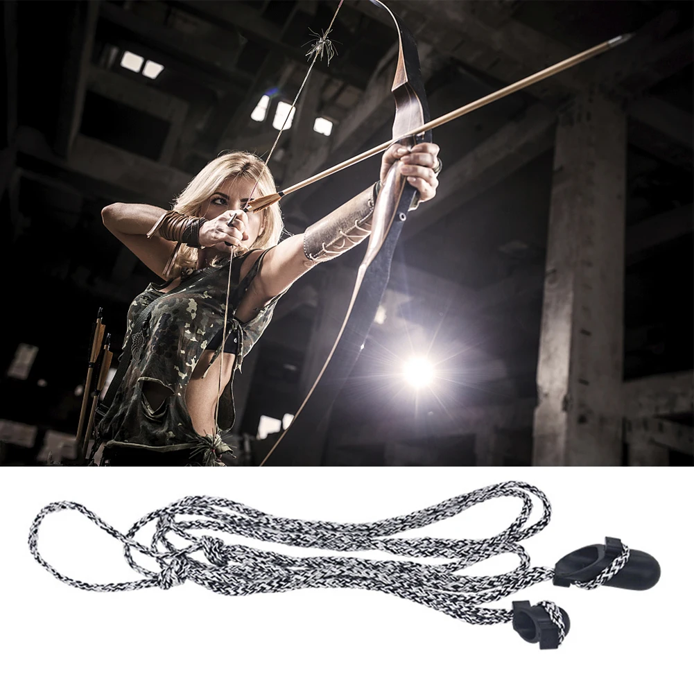 Portable Archery Stringer Bow String Install Auxiliary Tool Multifunctional for Recurve Compound Bow Accessories Grey