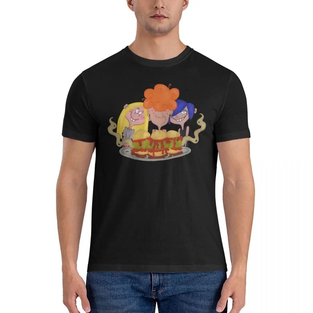 Vintage Kanker Ed Edd N Eddy T-Shirts Men O Neck Cotton T Shirt Ed edd n eddy Short Sleeve Tees 4XL 5XL 6XL Tops