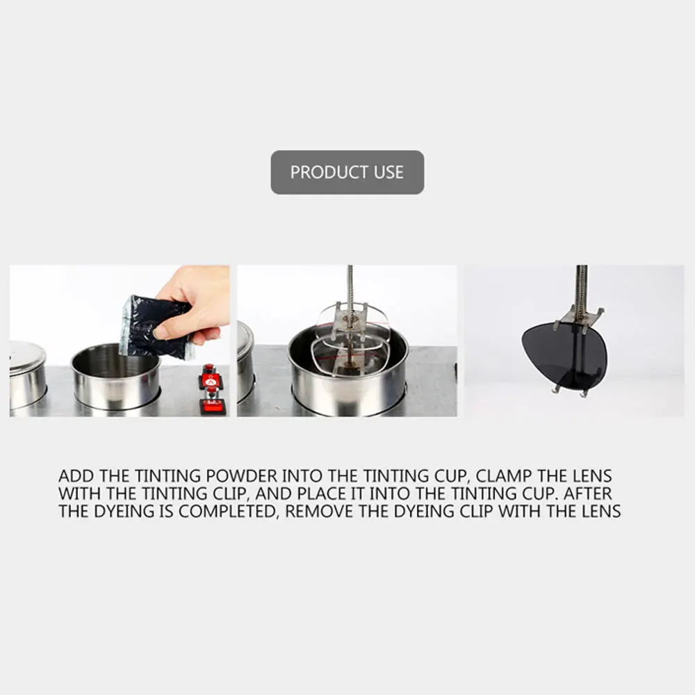 

High Quality Optics Equipment Lens Tinting Machine 2 Pots Eyeglasses Lens Dyeing Machine Lens Tinting Bath