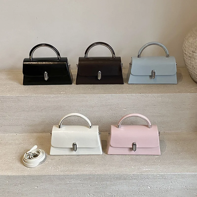 

2025 cross-border new high-end portable box bag women's niche design trendy and versatile single shoulder messenger square bag