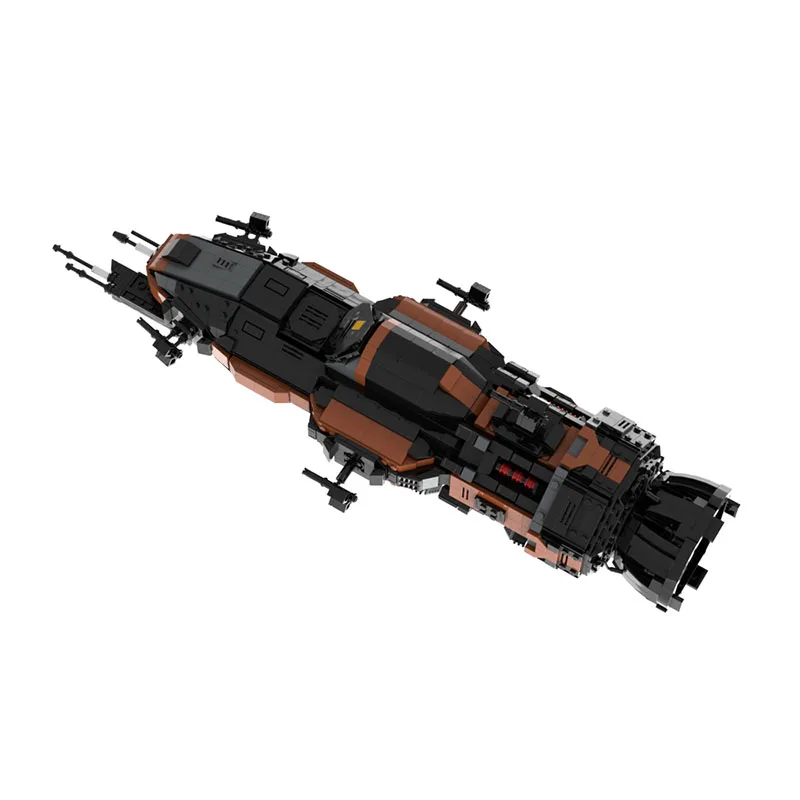 MOC Mid Scale MCRN Taichi Expanse Donnager Rocinante Corvette-Class Naval Ship Building Block Kit Space Fighter Model Kid Toy
