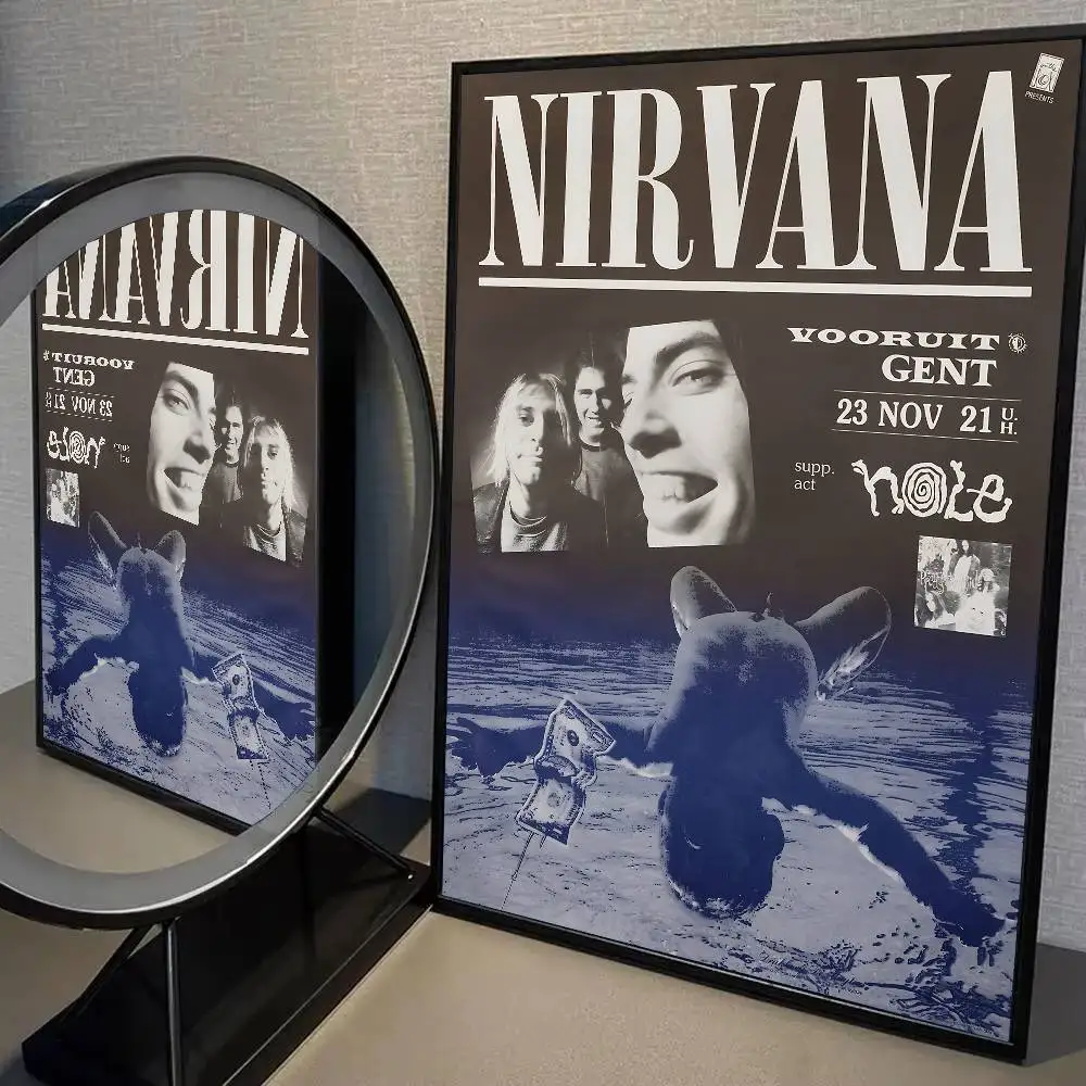 Hot N-Nirvana-K-Kurt Cobain Poster Print A5 A4 A3 A2 Wall Art