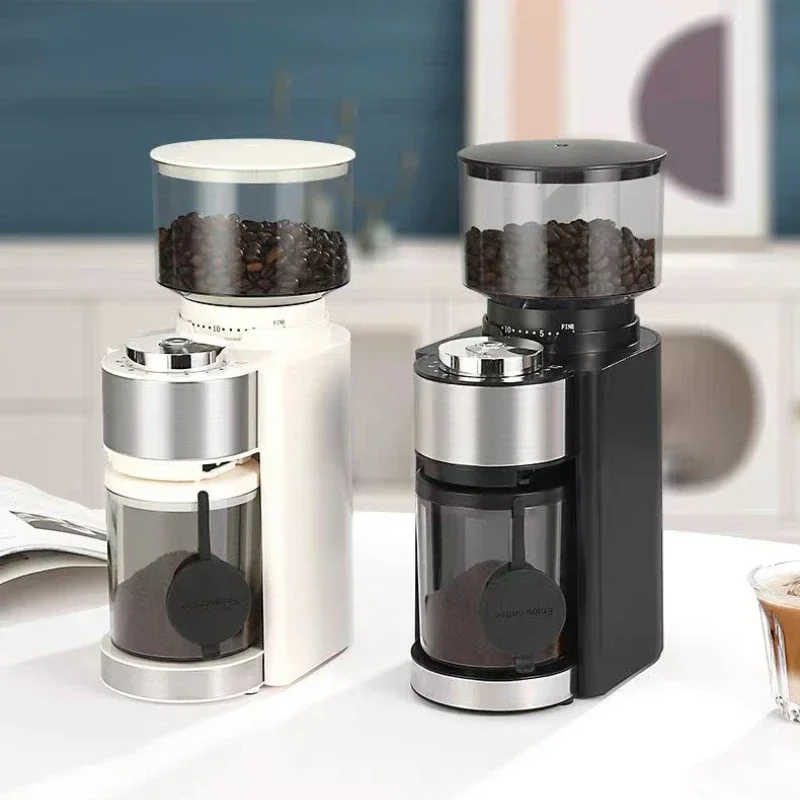 110V Bean Grinder Commercial Coffee Bean Grinder Hand Punch Italian Grinder Small Thickness Home Appliance Molino Para Cafe